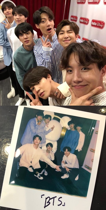 '컴백 D-1' 방탄소년단, 美 '라디오 디즈니' 출연 인증샷 "귀여워"