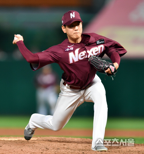 양훈 동생 양훈, SK전 불펜 투입[포토]