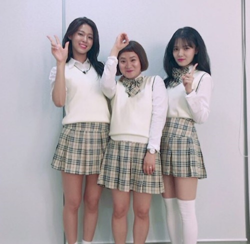 [★SNS] AOA 지민, 설현X김신영과 '아는 형님' 인증샷 "사랑해"