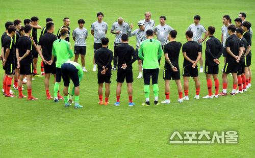 [포토] 축구대표팀, 볼리비아 평가전 앞둔...각오!