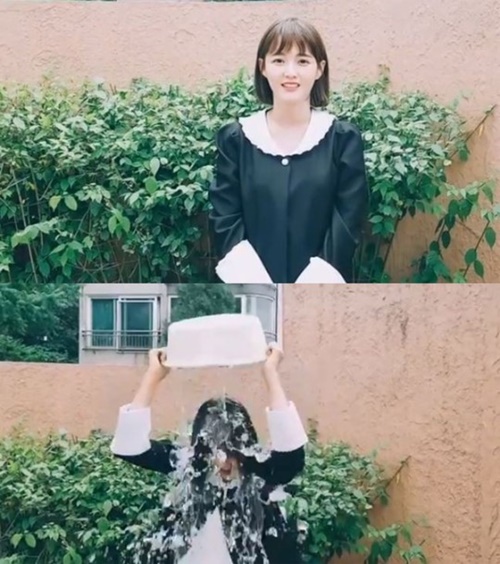 [★SNS]남보라, 아이스버킷 챌린지 동참 "뜻깊은 일에 참여해 기뻐"