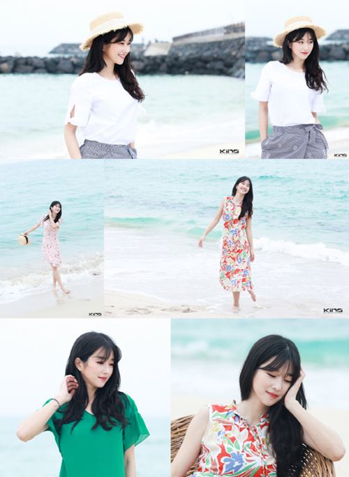 서예지, 무더위 날릴 시원한 바캉스룩 '청초함 물씬'