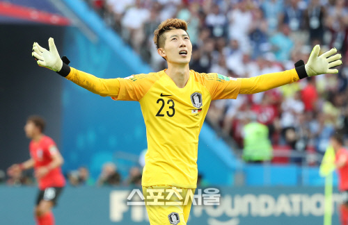 [포토] 조현우 골키퍼, 독일전 무실점 수호신!