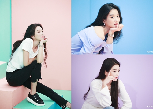 '차세대 CF퀸' 서예지, 싱그러운 여름 광고 비하인드 컷 공개