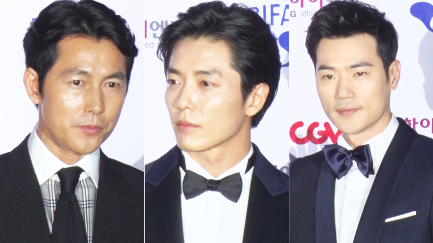 [SS쇼캠] 정우성-김재욱-김강우, 슈트 입고 내뿜는 카리스마 ("부천국제영화제' 레드카펫)