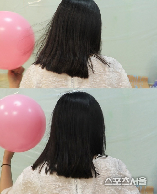 정전기 일어난 사진(구제품)-vert