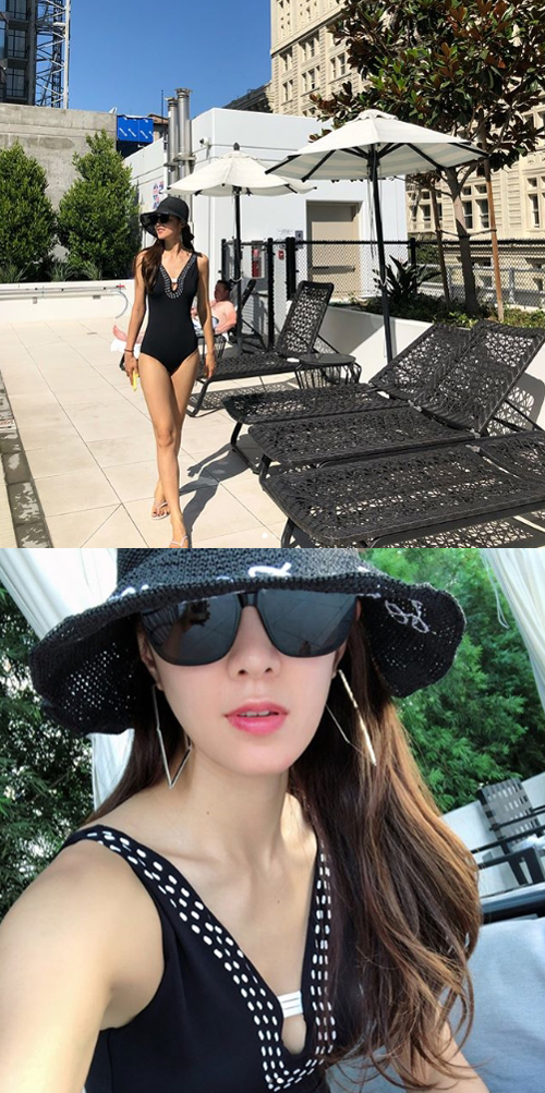 "끝없는 다리길이" 김성은, 수영복으로 뽐낸 각선미