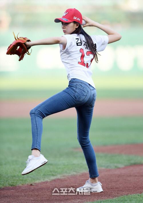 [포토]미스코리아의 김계령의 시구