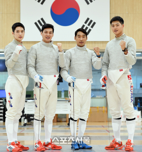 [포토] 김준호, 오상욱, 김정환, 구본길... 펜싱 F4