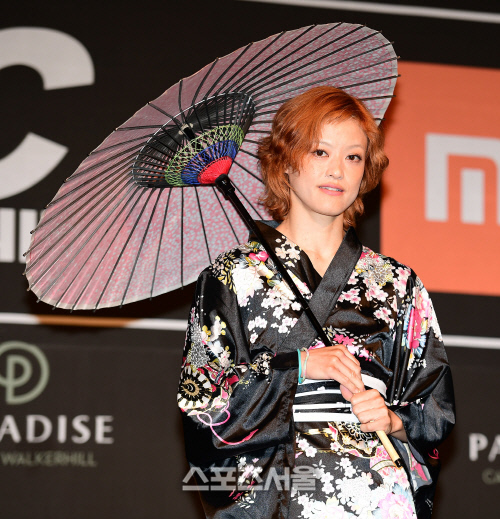 기모노를 입은 하라다 시호, '로드FC에 출전하므니다'[포토]