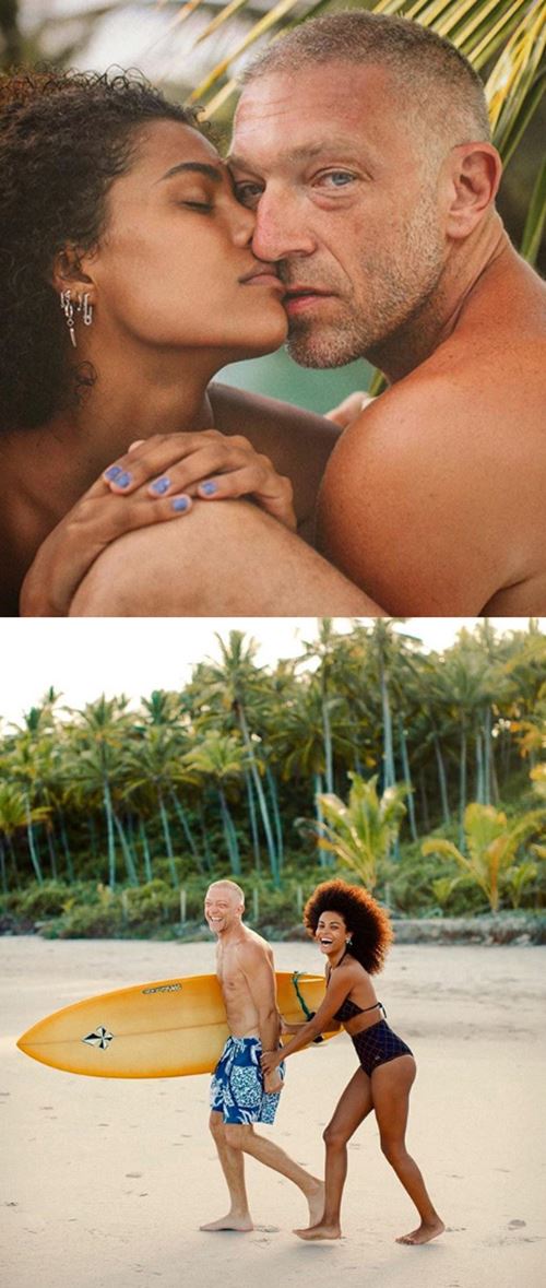 [할리웃톡]뱅상 카셀, 30세 연하 모델과 재혼 "행복한 모습"