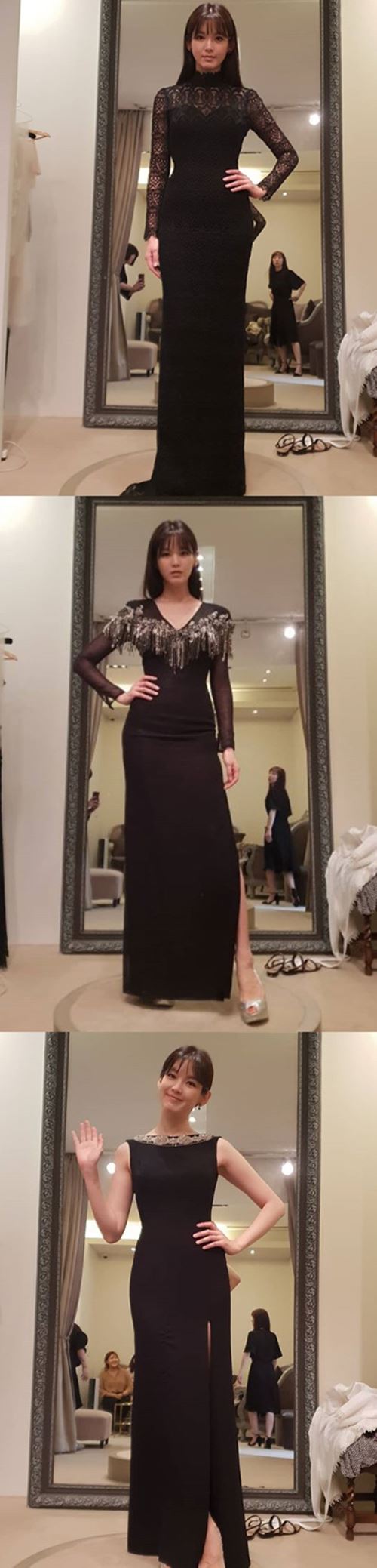 [★SNS]"완벽 비율"…정가은, '매혹美' 넘치는 블랙 드레스 자태