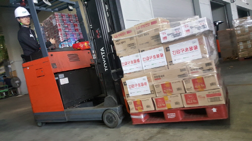 BGF리테일, ’대형 싱크홀’ 아파트 피해 지역에 긴급구호