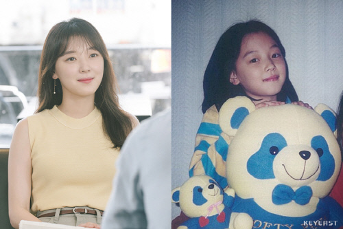 '강남미인' 조우리, 어린 시절 사진 공개…모태미인 인증