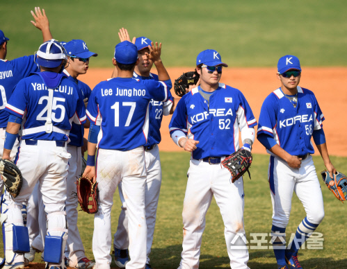 양현종 무실점·박병호 홈런포 한국야구 AG 3연속 금메달[자카르타AG]