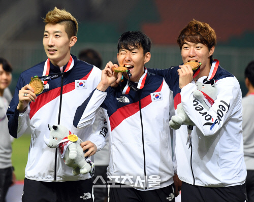 [포토] 조현우-손흥민-황의조, \'금광부\' 와일드카드 3인방