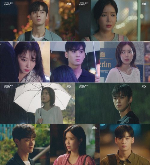 '강남미인' 차은우X임수향X곽동연, 불붙은 삼각로맨스 '시청률 경신'[SS리뷰]