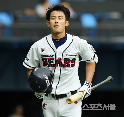 [포토] 두산 황경태, 삼진이 아쉽지만...