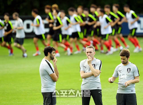 [현장스케치]AG 금메달 주역 합류…A대표팀 공기가 달라졌다