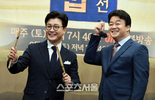 [포토] 김성주-백종원, 코믹한 단짝