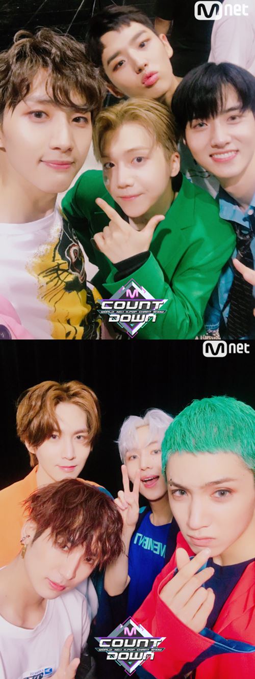 '이던 열애→퇴출' 펜타곤, '엠카' 대기실 인증샷…오늘(13일) 컴백