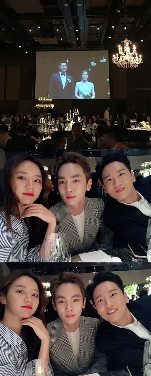 "김동현♥송하율 결혼 축하"…혜리X키X한해, 하객 인증샷 공개 [★SNS]