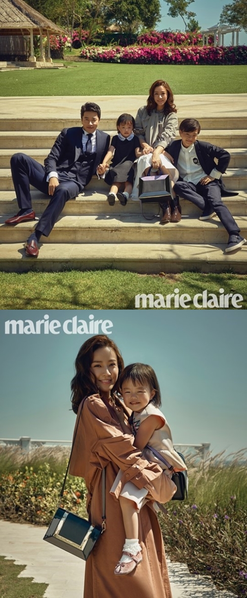 '한 편의 영화' 권상우♥손태영, 붕어빵 남매와 함께한 패밀리 화보