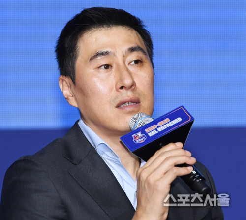 [포토] 삼성 이상민 감독, 모비스가...우승 후보!