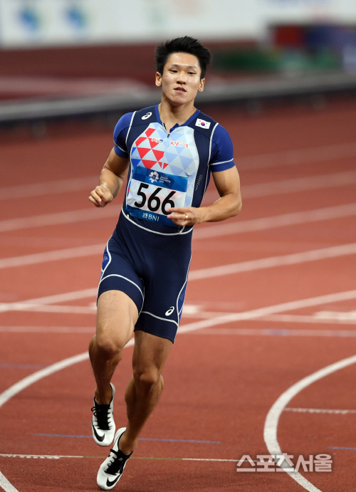 [포토] 김국영 \'온 힘을 쏟았어\'
