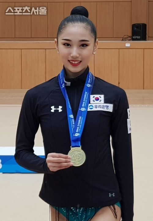 서고은, 리듬체조 고등부 금메달…천송이, 일반부 1위[전국체전]