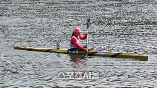 '카누 전설' 이순자, 27번째 전국체전 금메달 획득…K1-500m 정상