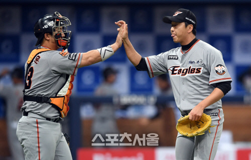 정우람, 승리의 마침표를 찍다! [포토]