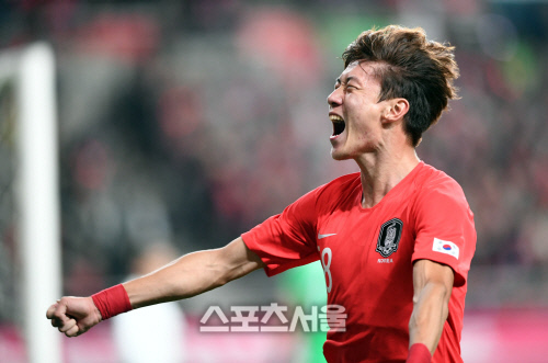 우루과이전 해결사, 황의조 내가 넣었다!  [포토]