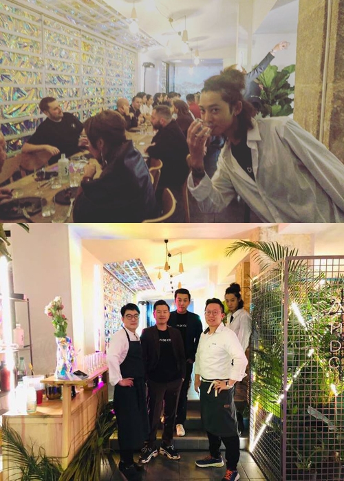 "완벽한 밤" 정준영 레스토랑, 한인 미슐랭 셰프와 협업 '대성황'