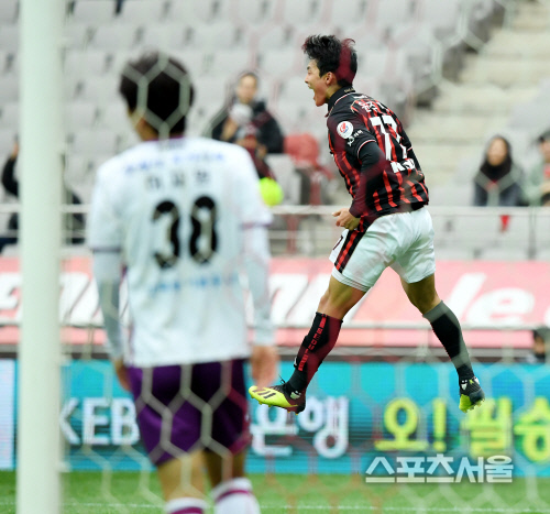 [포토] FC서울 윤주태, 선제골 포효~!