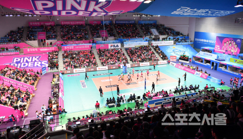 배구열기 후끈, 배구팬들로 가득한 계양체육관