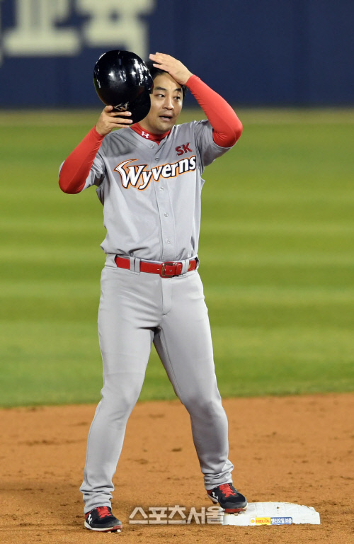KS 6차전. 정의윤...타격감 좋아요~[포토]