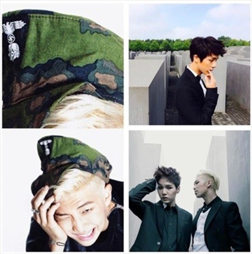 "나치 문양 사과하라" 유대인 단체, 방탄소년단 착용 모자·깃발 지적