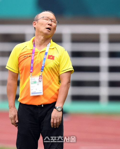 [포토] 박항서 감독 \'아~ 아깝다\'