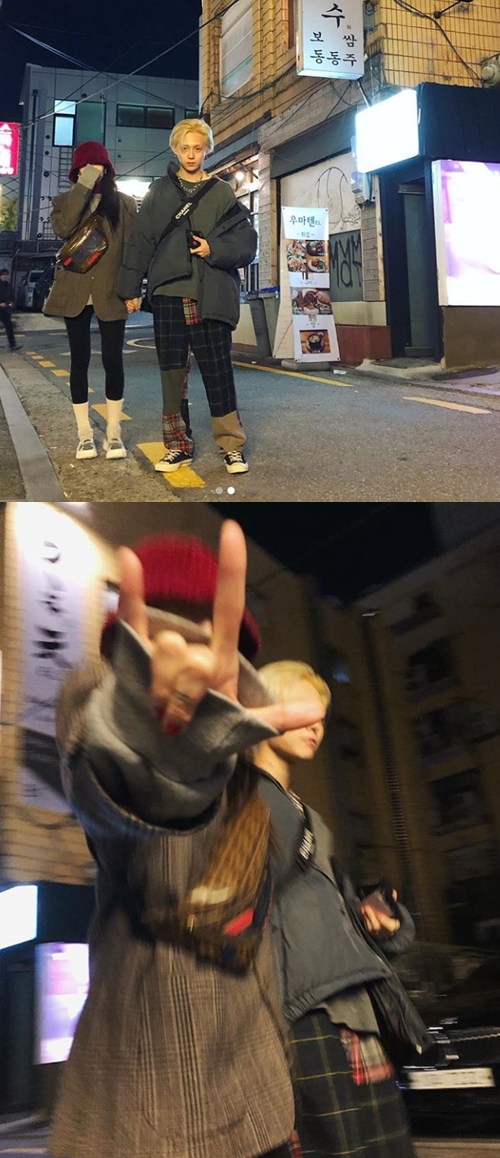 현아♥이던, 손잡고 데이트…변함없는 '럽스타그램'[★SNS]