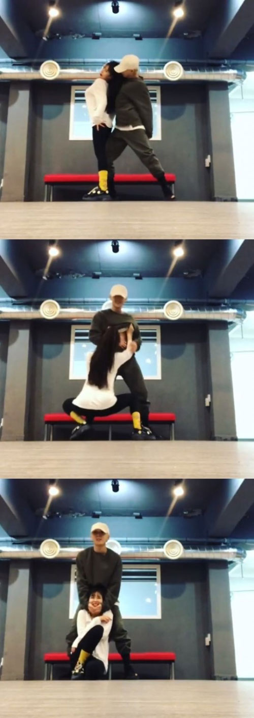 현아♥이던, 19금 장난? 끈적한 커플 댄스 [★SNS]