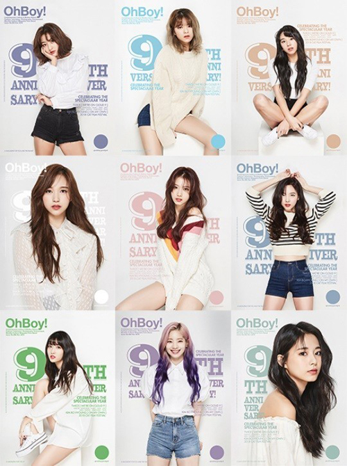 "트둥이 is 뭔들" 트와이스, 9人 9色 매력 발산(화보)