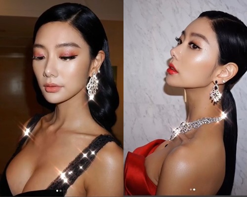 클라라, 깊게 파인 드레스로 드러난 '아찔한 볼륨감'