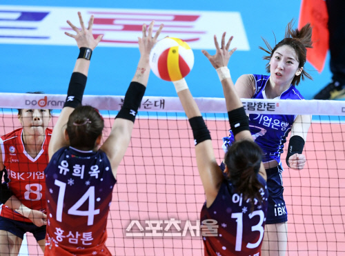 [포토] 고예림 \'완벽하게 뚫었어\'