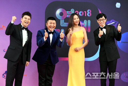 [포토] 전현무-조세호-조윤희-유재석, 까불까불~!