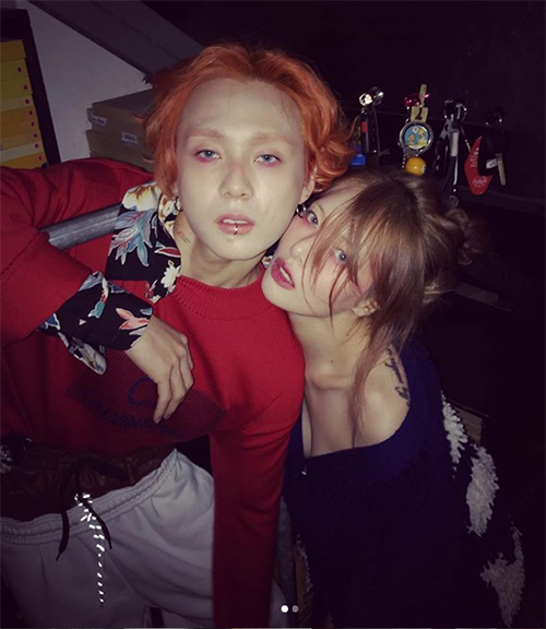 현아♥이던, 현실 커플의 달달+과감한 럽스타그램[★SNS]