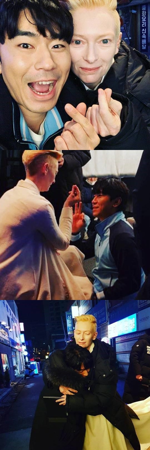 이시언, 틸다 스윈튼과 다정 투샷 "잊을 수 없는 행복한 시간"[★SNS] 