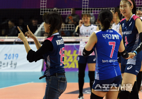 올스타전, 오효주 아나, 비디오 판독요[포토]