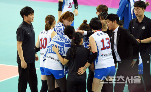 도로공사김종민감독,이대로가자![포토]