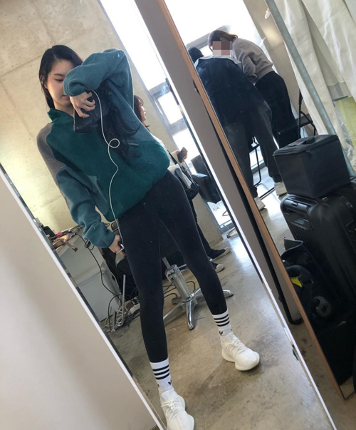 "몸매가 다했네" 에이핑크 손나은, 우월 레깅스핏